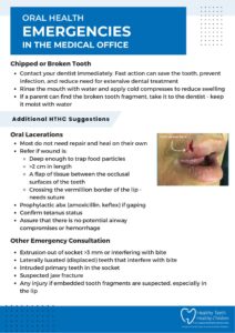 Infographic on managing dental emergencies.